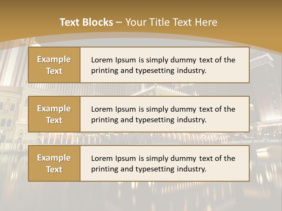 Fake Vacation Macau PowerPoint Template