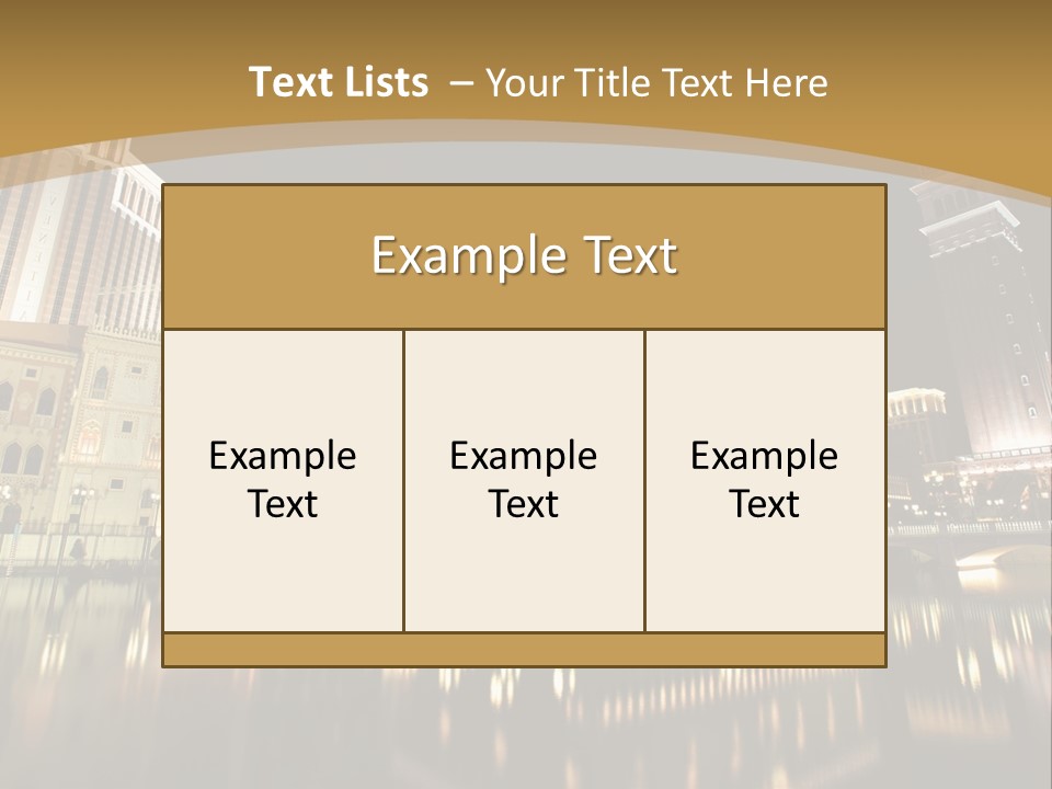 Fake Vacation Macau PowerPoint Template
