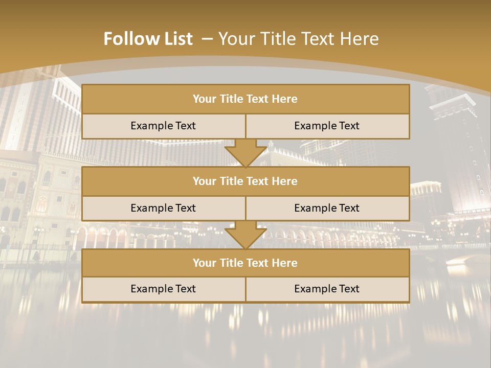 Fake Vacation Macau PowerPoint Template