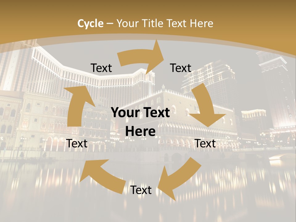 Fake Vacation Macau PowerPoint Template