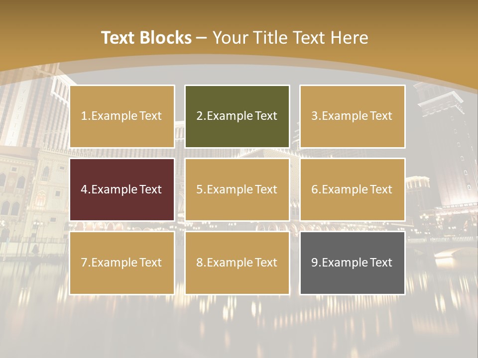 Fake Vacation Macau PowerPoint Template