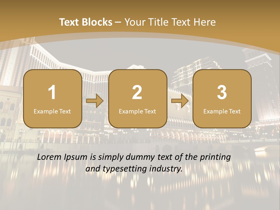 Fake Vacation Macau PowerPoint Template