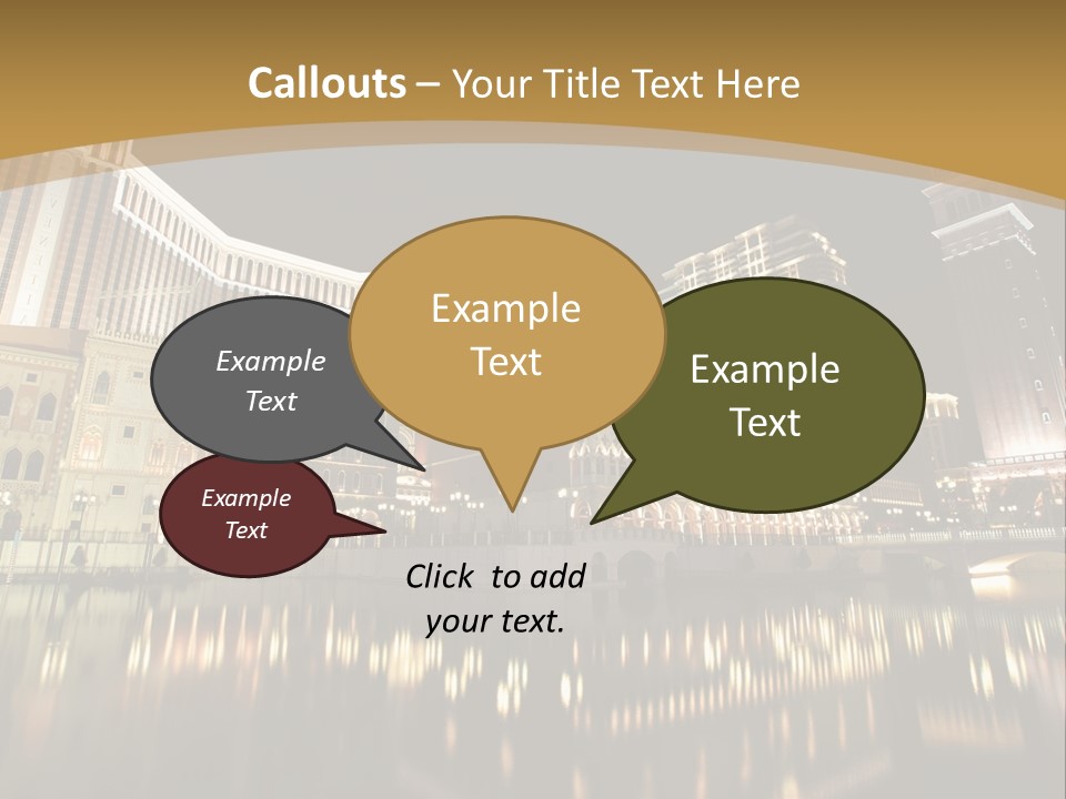 Fake Vacation Macau PowerPoint Template