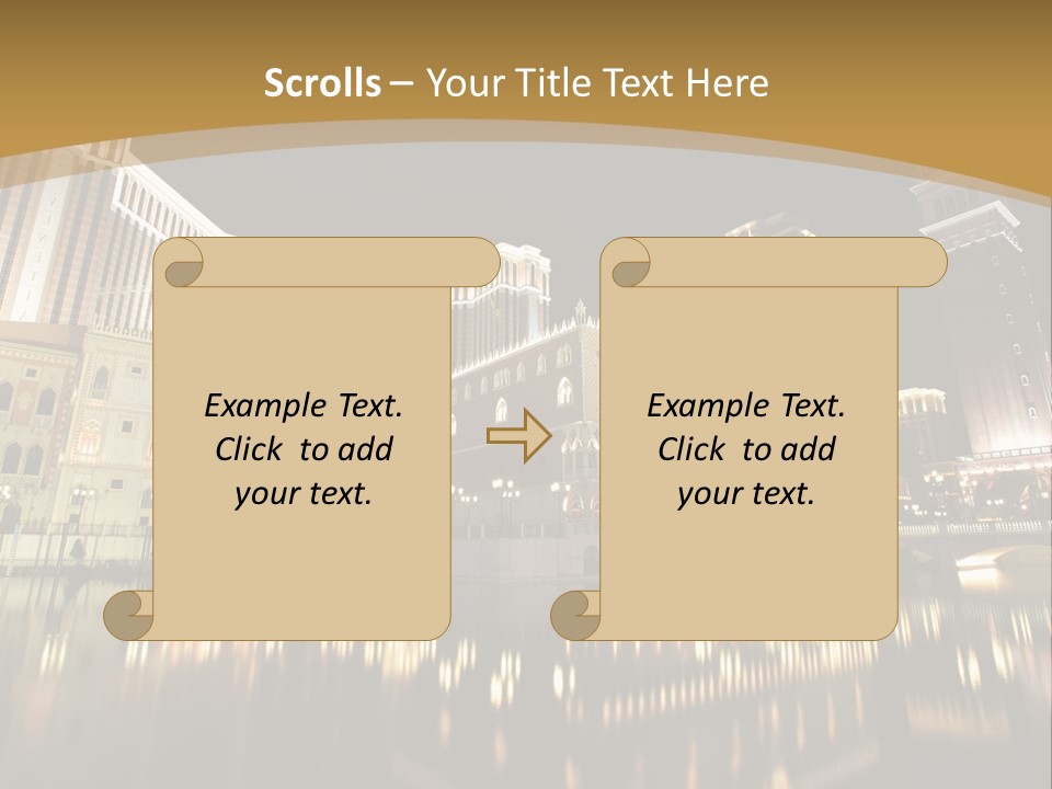 Fake Vacation Macau PowerPoint Template
