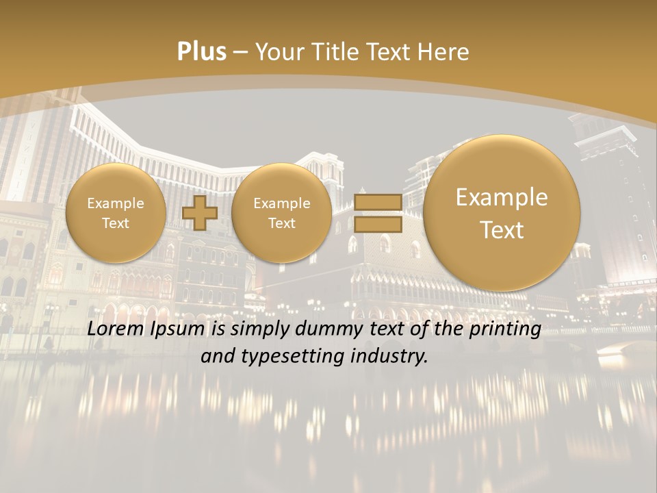 Fake Vacation Macau PowerPoint Template