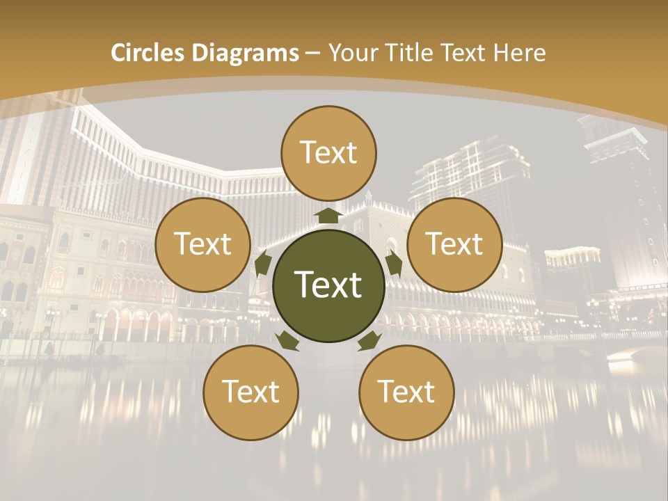 Fake Vacation Macau PowerPoint Template