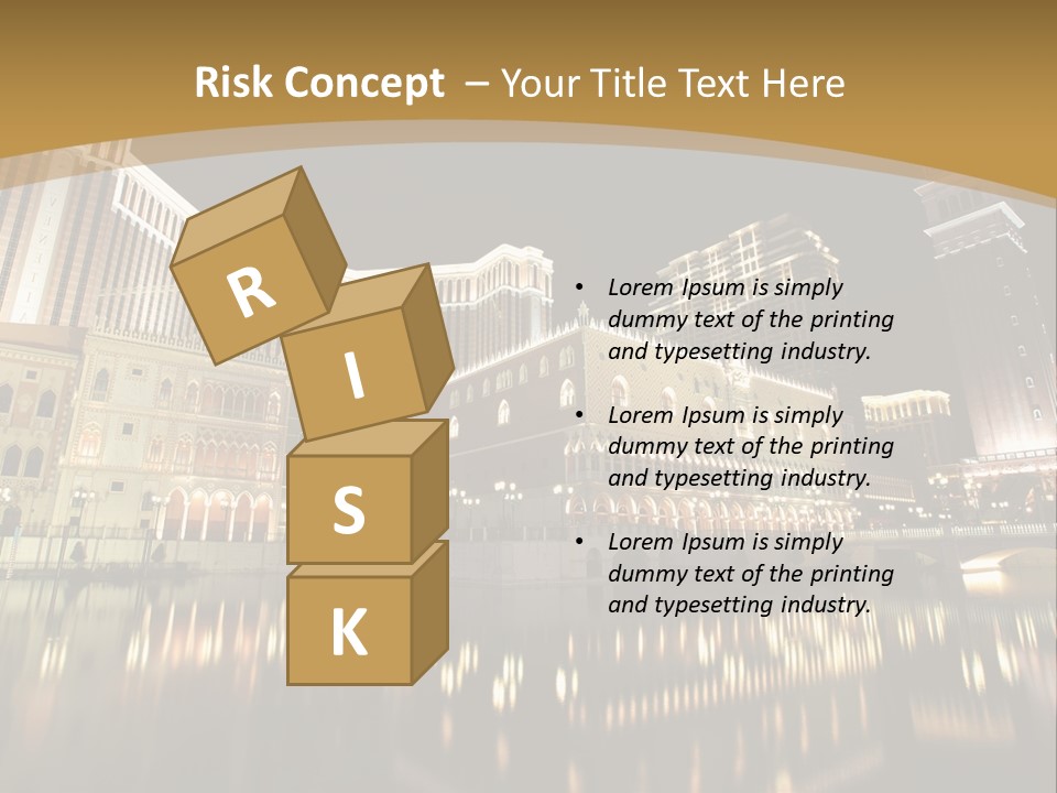 Fake Vacation Macau PowerPoint Template