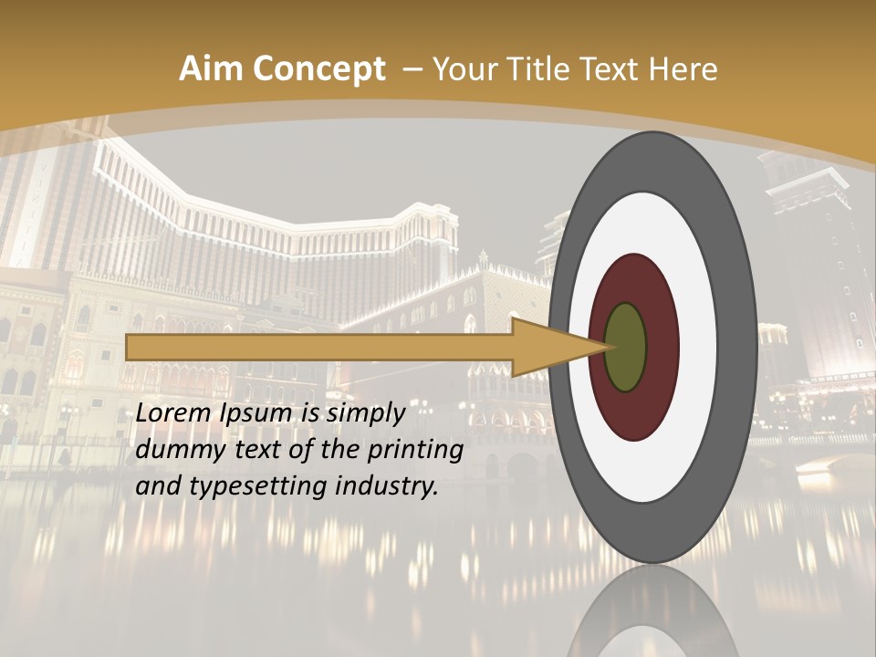 Fake Vacation Macau PowerPoint Template