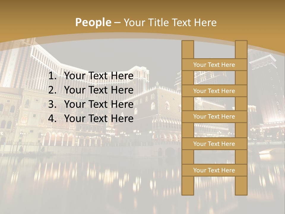 Fake Vacation Macau PowerPoint Template