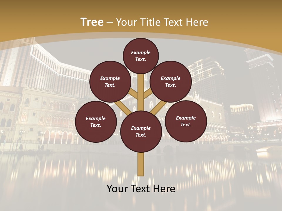 Fake Vacation Macau PowerPoint Template