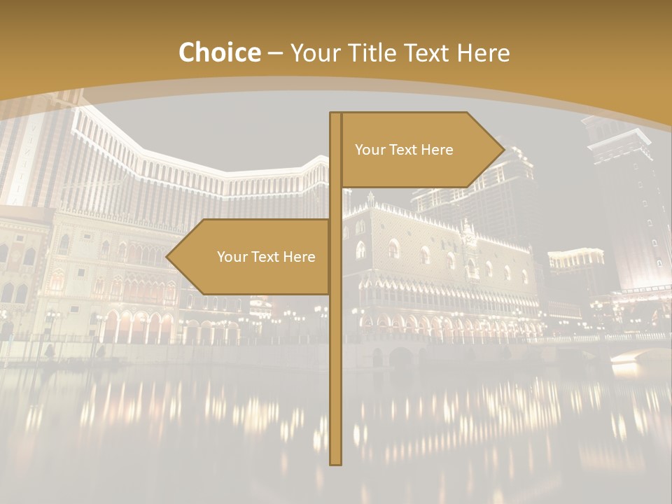 Fake Vacation Macau PowerPoint Template