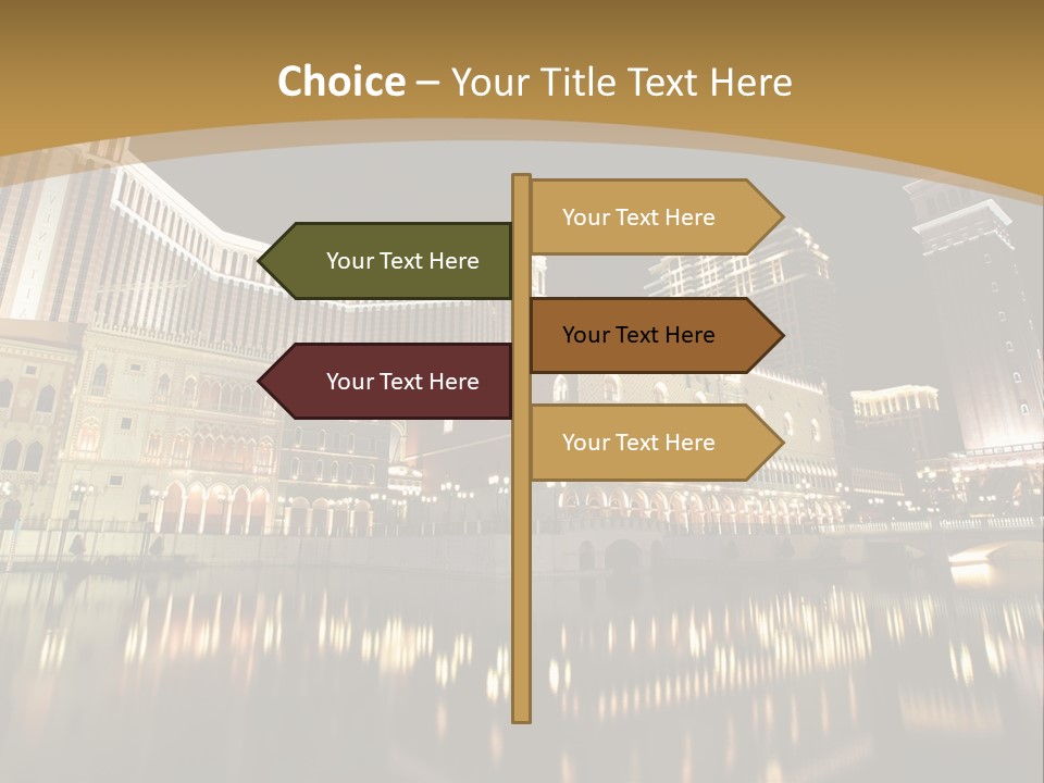 Fake Vacation Macau PowerPoint Template