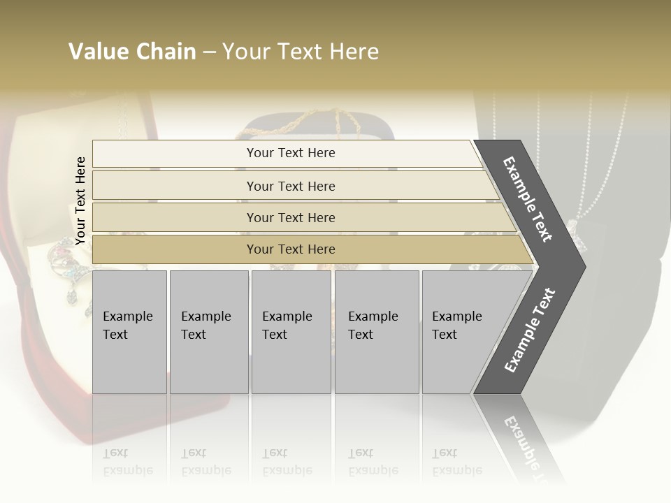Three Different Types Of Jewelry In A Presentation Box PowerPoint Template