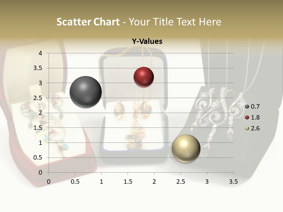 Three Different Types Of Jewelry In A Presentation Box PowerPoint Template