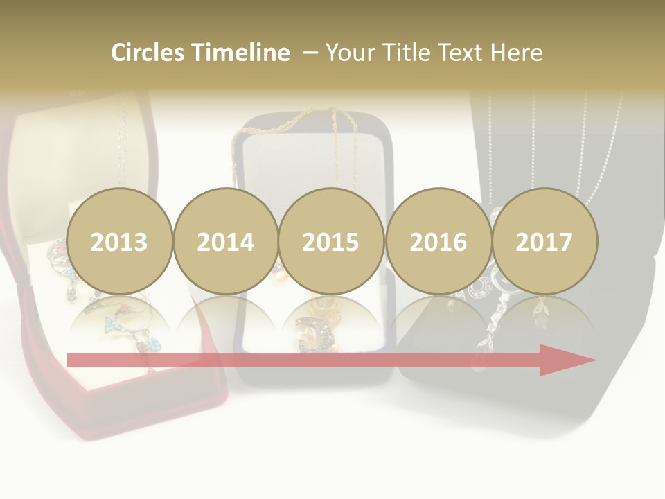 Three Different Types Of Jewelry In A Presentation Box PowerPoint Template