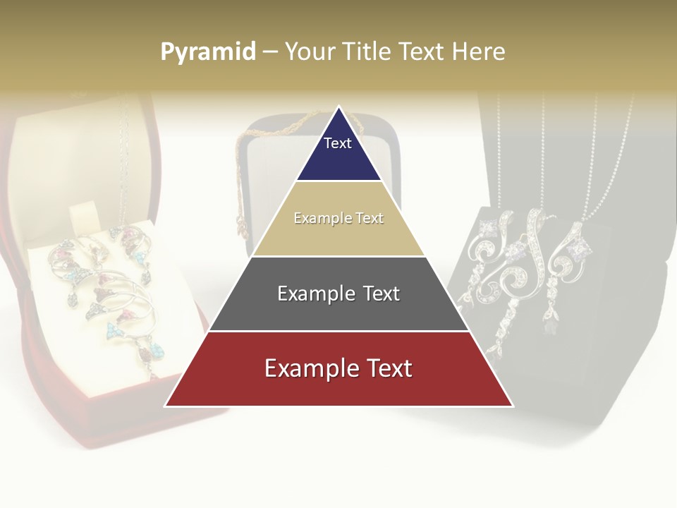 Three Different Types Of Jewelry In A Presentation Box PowerPoint Template