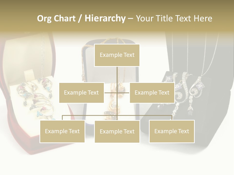 Three Different Types Of Jewelry In A Presentation Box PowerPoint Template