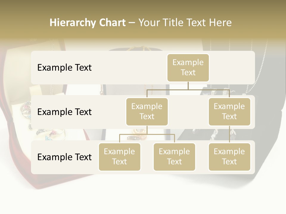 Three Different Types Of Jewelry In A Presentation Box PowerPoint Template