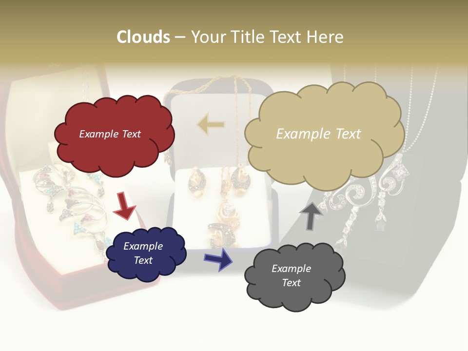 Three Different Types Of Jewelry In A Presentation Box PowerPoint Template