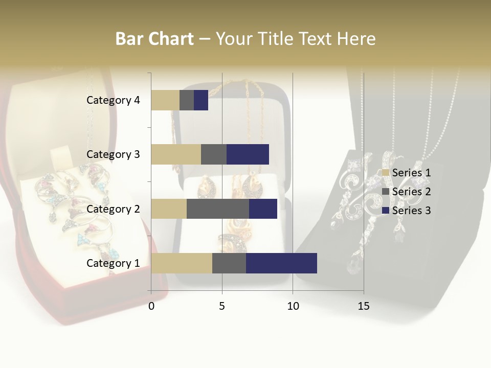Three Different Types Of Jewelry In A Presentation Box PowerPoint Template