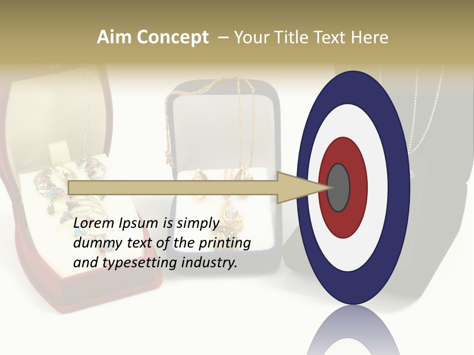 Three Different Types Of Jewelry In A Presentation Box PowerPoint Template