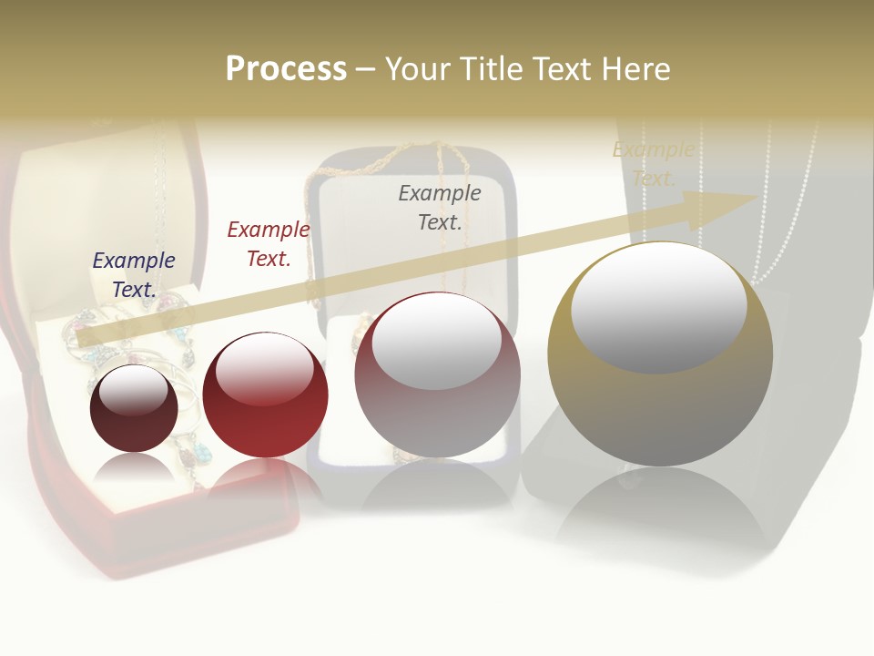 Three Different Types Of Jewelry In A Presentation Box PowerPoint Template