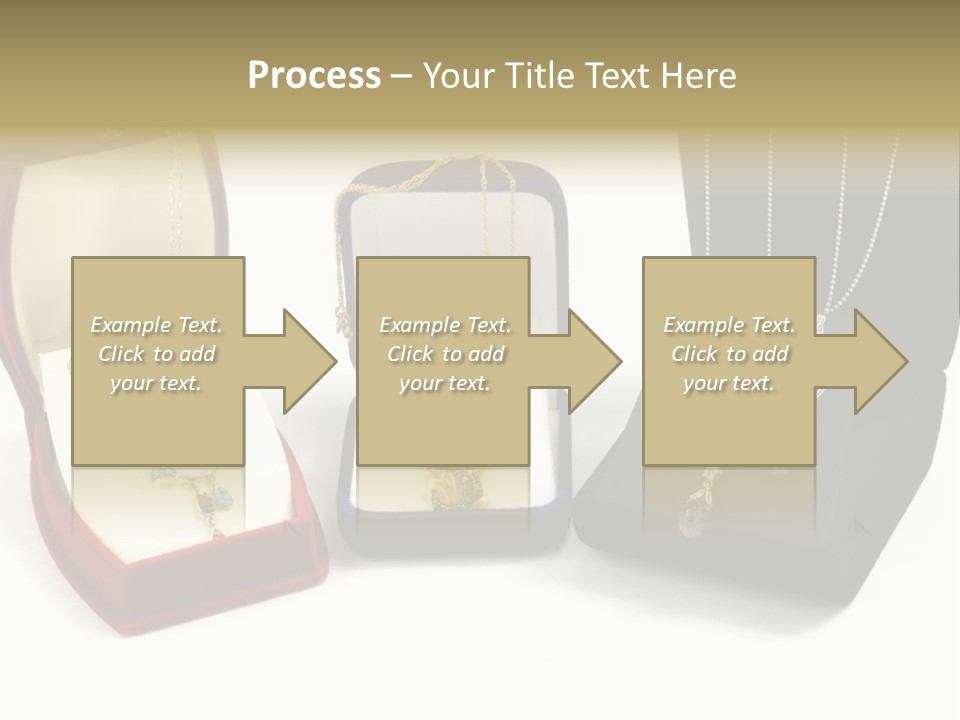 Three Different Types Of Jewelry In A Presentation Box PowerPoint Template