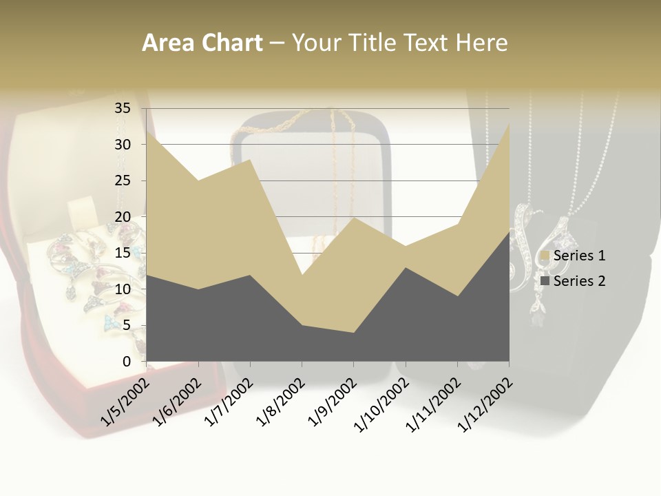 Three Different Types Of Jewelry In A Presentation Box PowerPoint Template