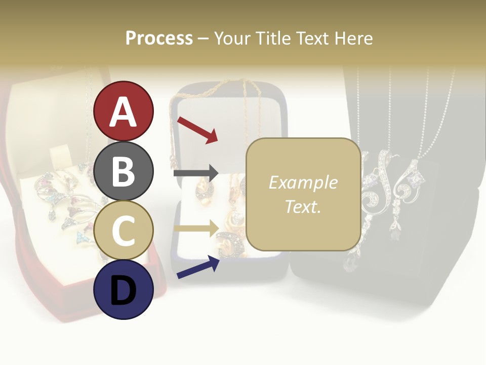 Three Different Types Of Jewelry In A Presentation Box PowerPoint Template