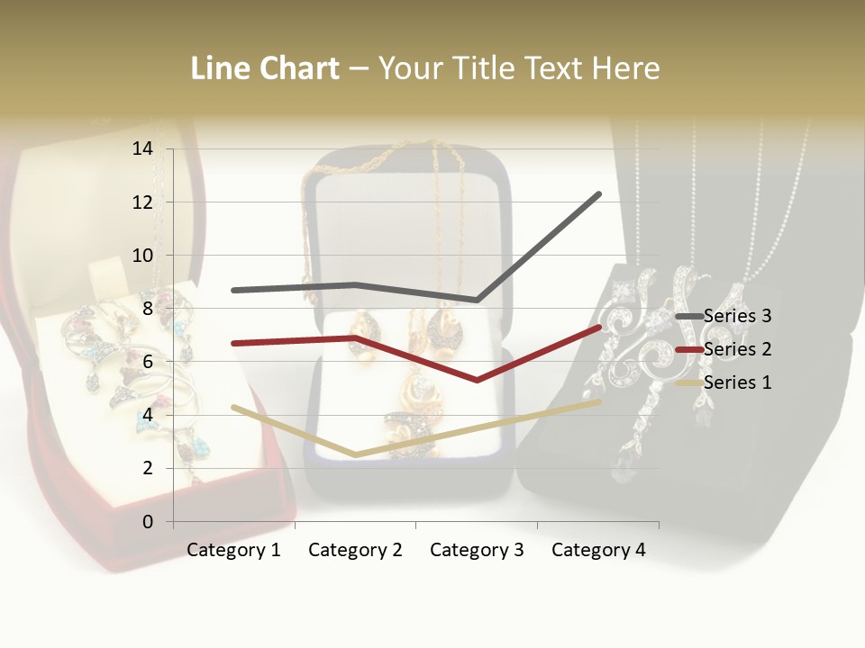 Three Different Types Of Jewelry In A Presentation Box PowerPoint Template