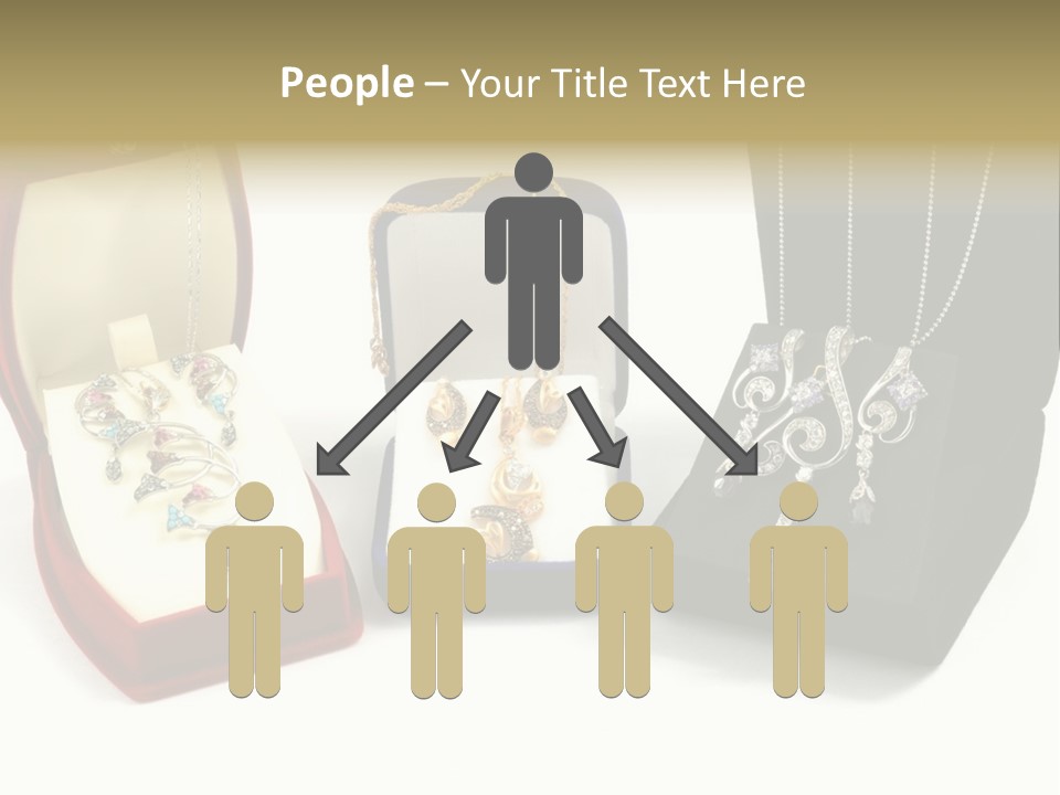 Three Different Types Of Jewelry In A Presentation Box PowerPoint Template