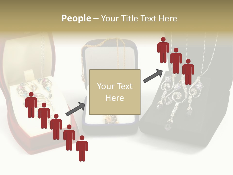 Three Different Types Of Jewelry In A Presentation Box PowerPoint Template