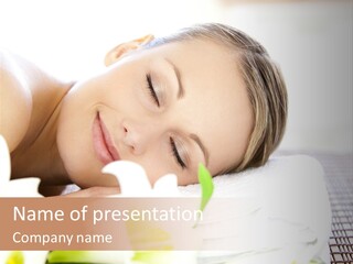 Relax Lying Portrait PowerPoint Template