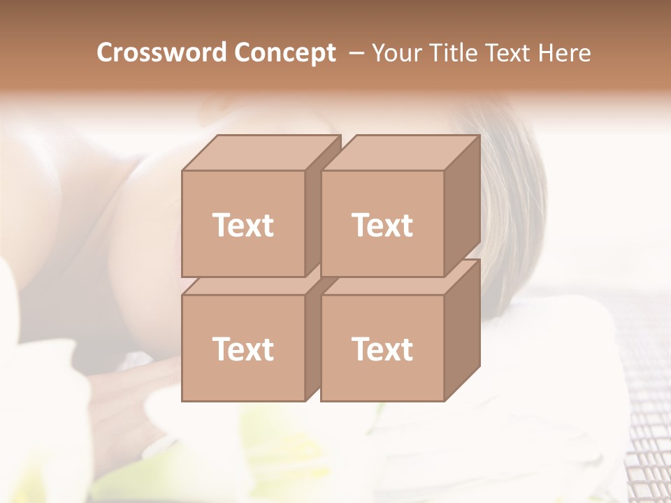 Relax Lying Portrait PowerPoint Template