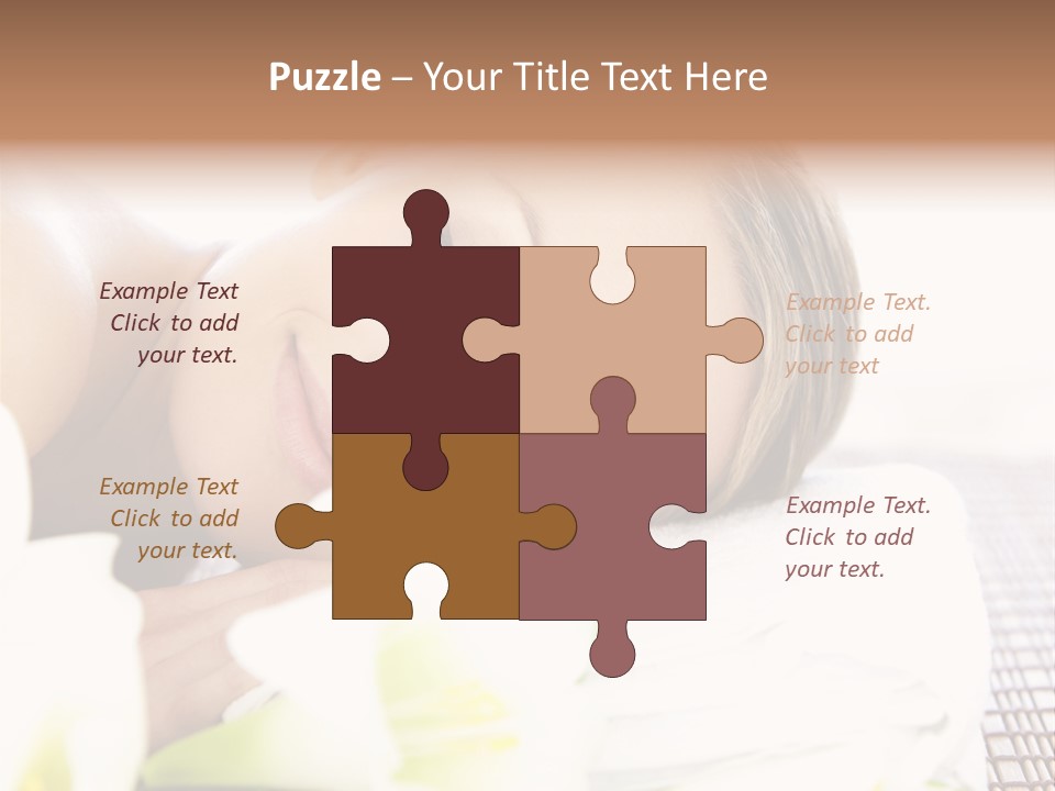 Relax Lying Portrait PowerPoint Template