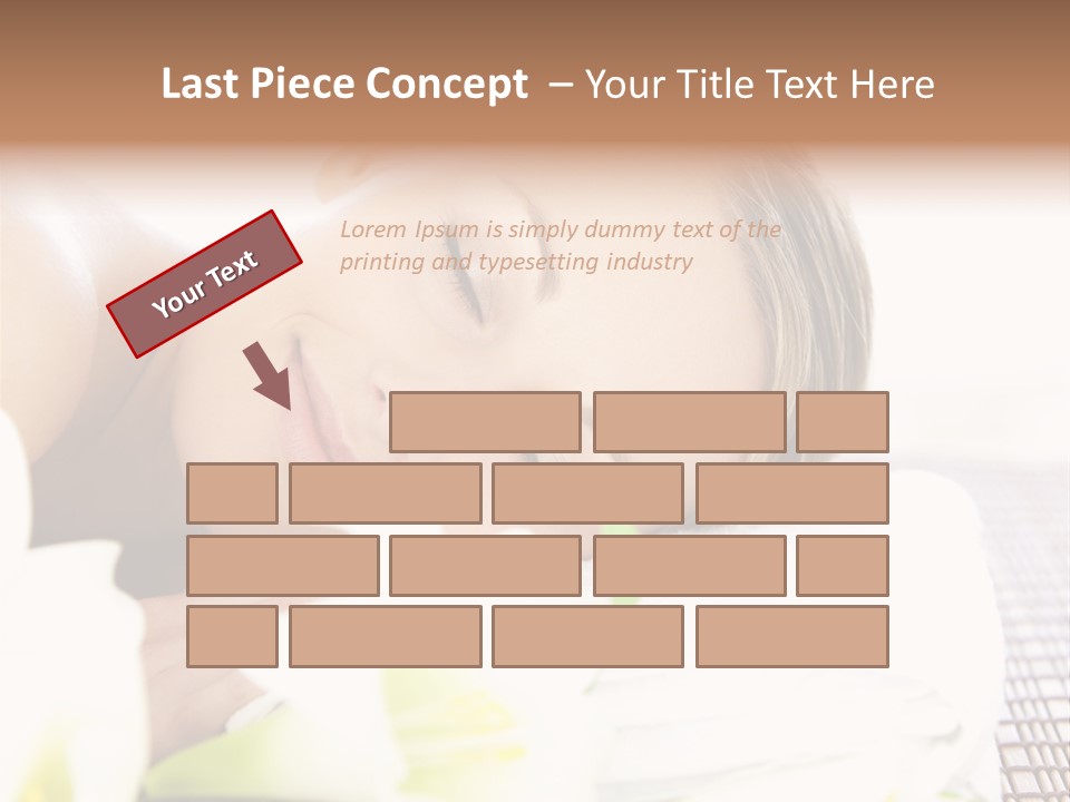 Relax Lying Portrait PowerPoint Template