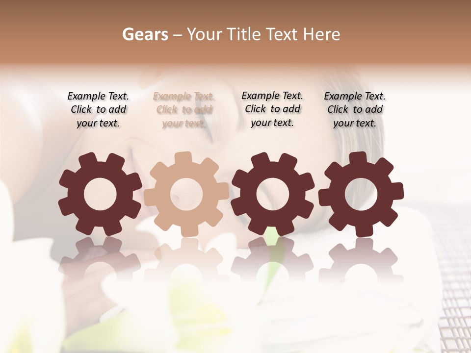 Relax Lying Portrait PowerPoint Template