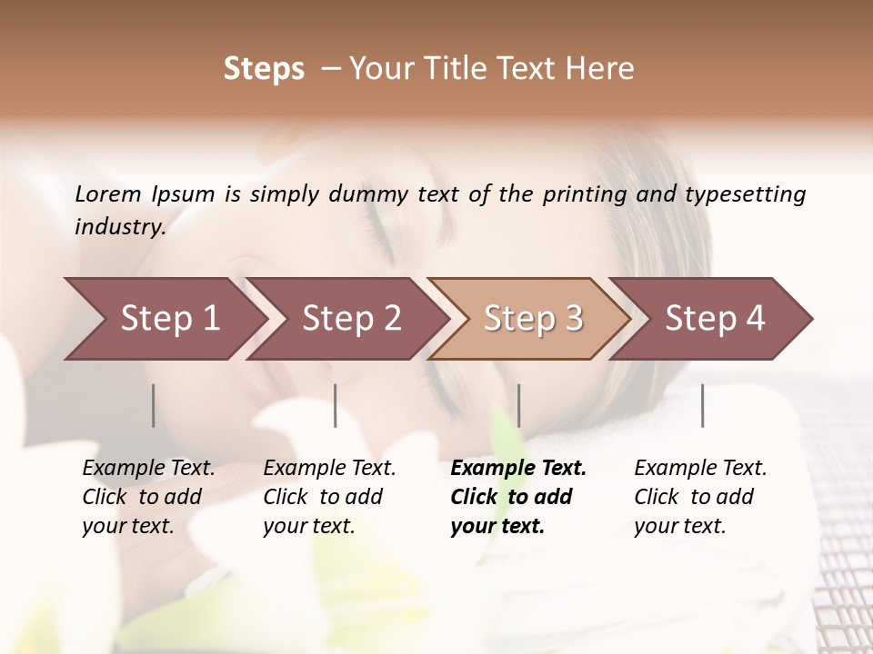 Relax Lying Portrait PowerPoint Template