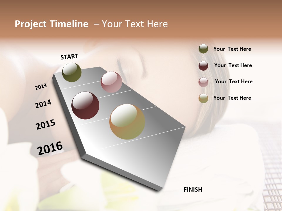 Relax Lying Portrait PowerPoint Template
