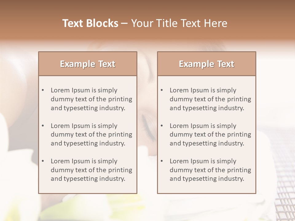 Relax Lying Portrait PowerPoint Template
