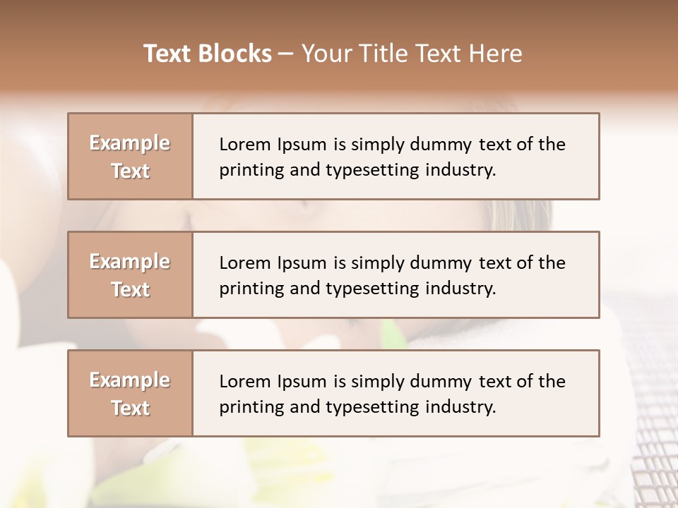 Relax Lying Portrait PowerPoint Template