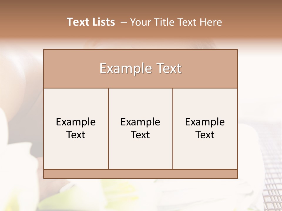 Relax Lying Portrait PowerPoint Template
