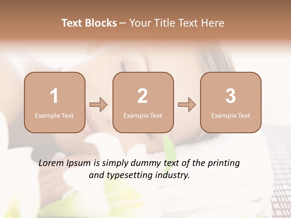 Relax Lying Portrait PowerPoint Template