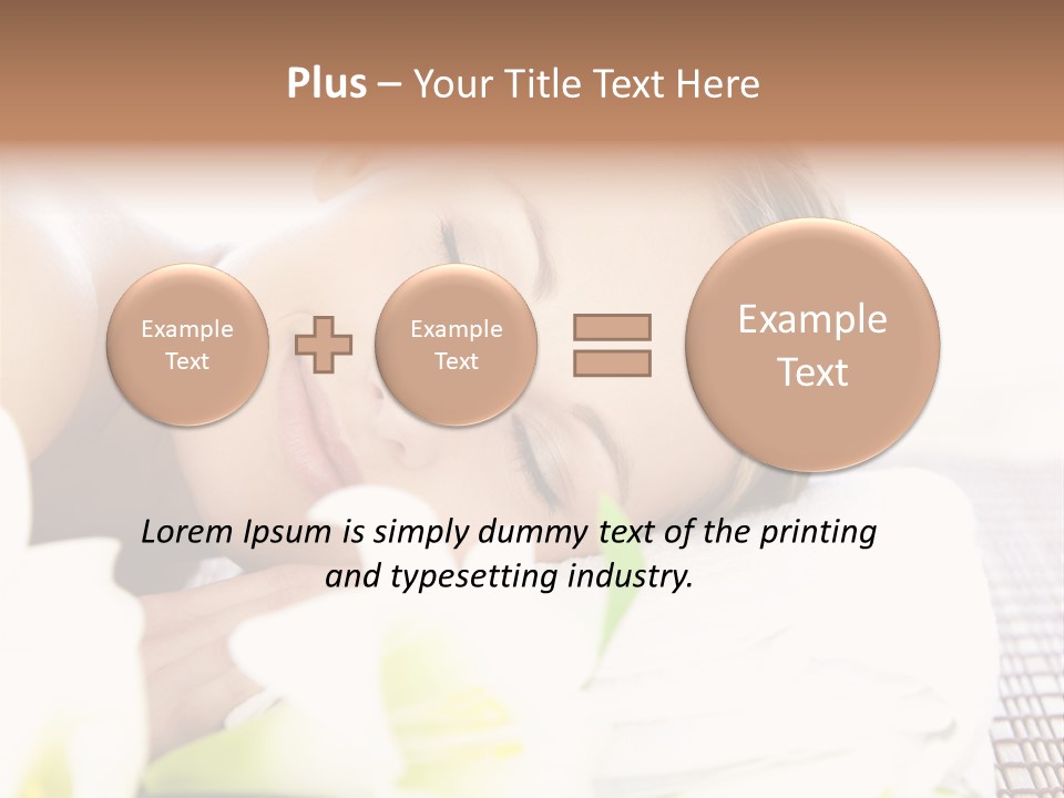 Relax Lying Portrait PowerPoint Template