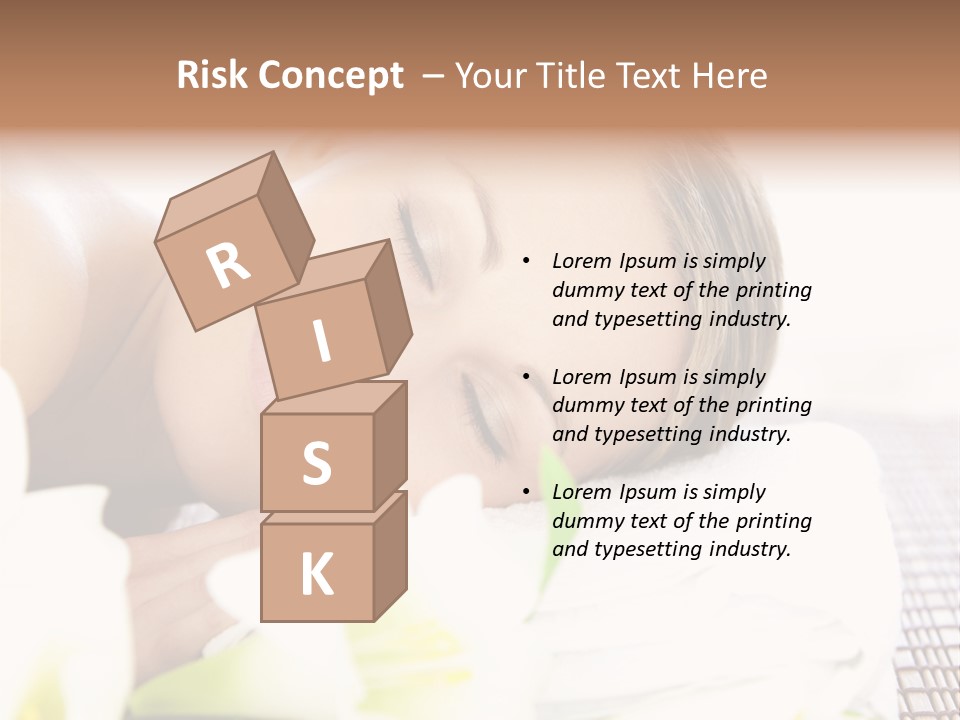 Relax Lying Portrait PowerPoint Template