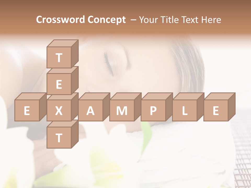 Relax Lying Portrait PowerPoint Template