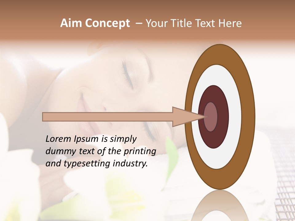 Relax Lying Portrait PowerPoint Template