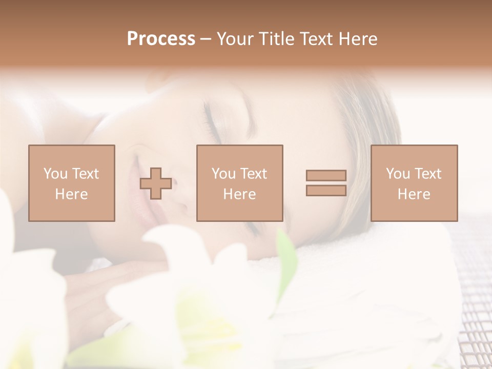 Relax Lying Portrait PowerPoint Template