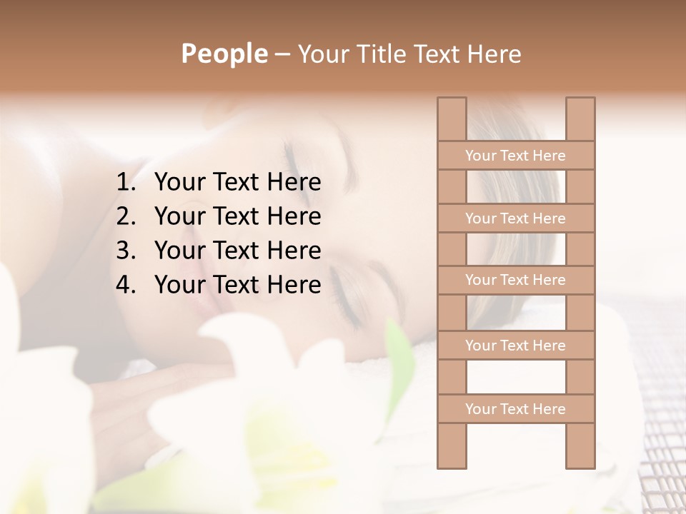 Relax Lying Portrait PowerPoint Template