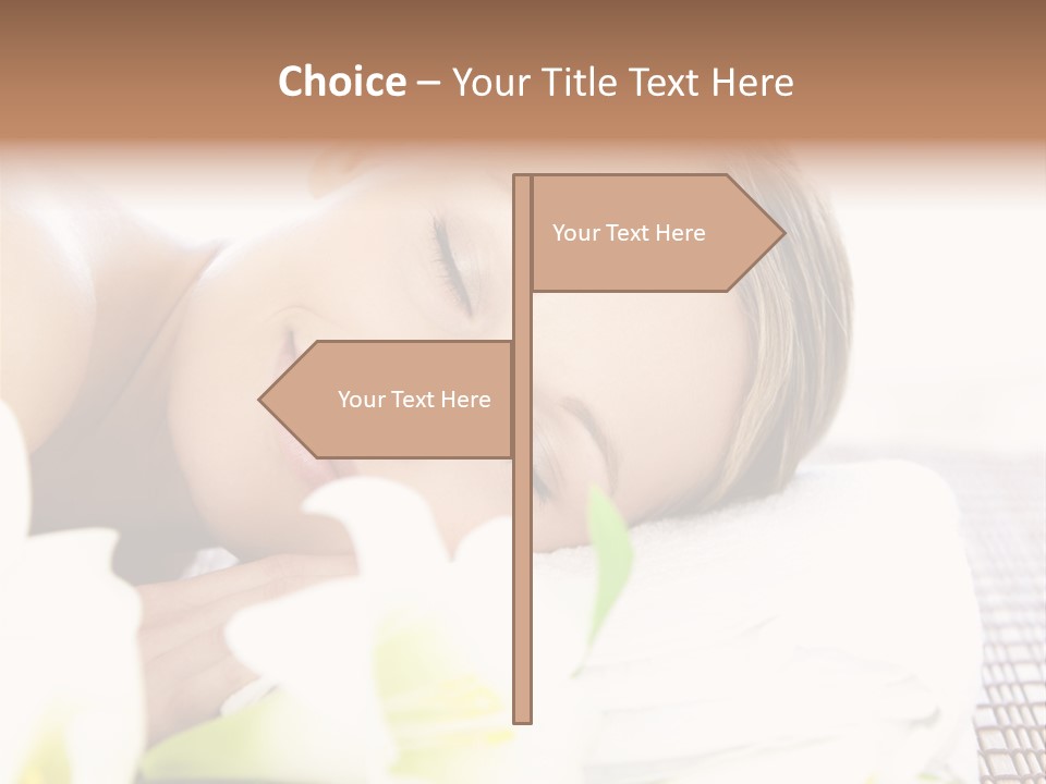 Relax Lying Portrait PowerPoint Template